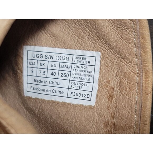 UGG Womens Leather Clogs Size 9 Light Tan - Picture 2 of 16